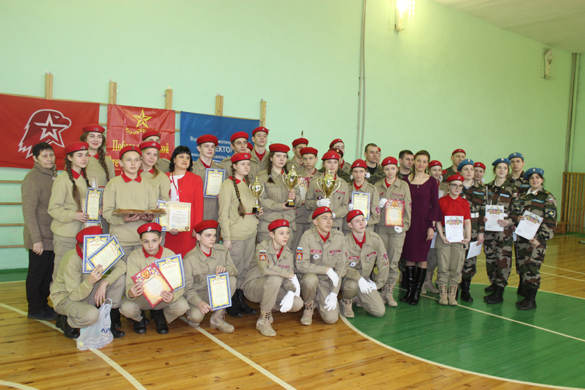 Соревновались юнармейцы