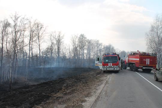 Пожар в Пашковском сельсовете