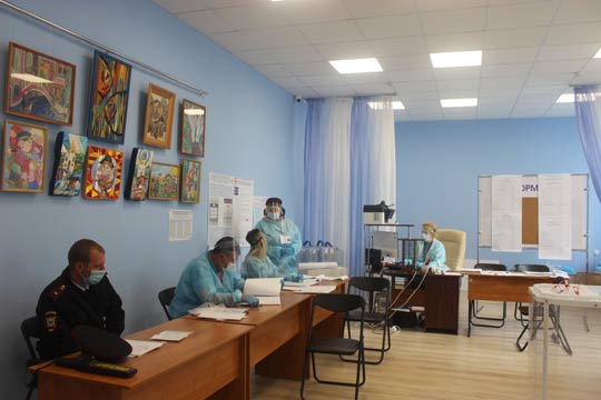 В ДШИ голосуют жители Рышково и Кислино