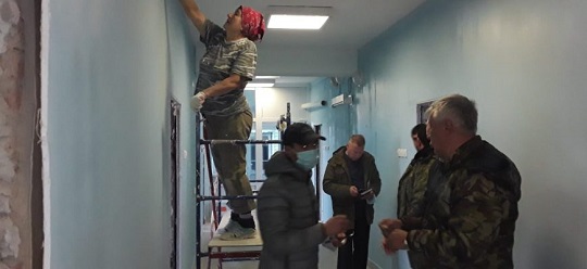 Работы по перепрофилированию корпуса в ковидный стационар ведутся в противотуберкулёзном диспансере