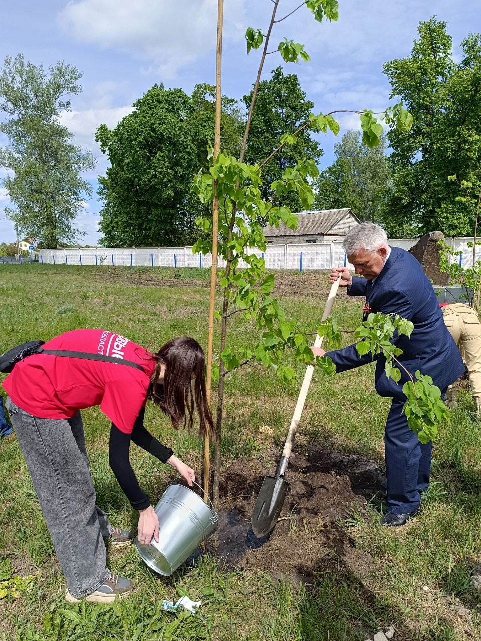 В Курском районе открыли "Аллею Героев" в честь 80-летия Победы